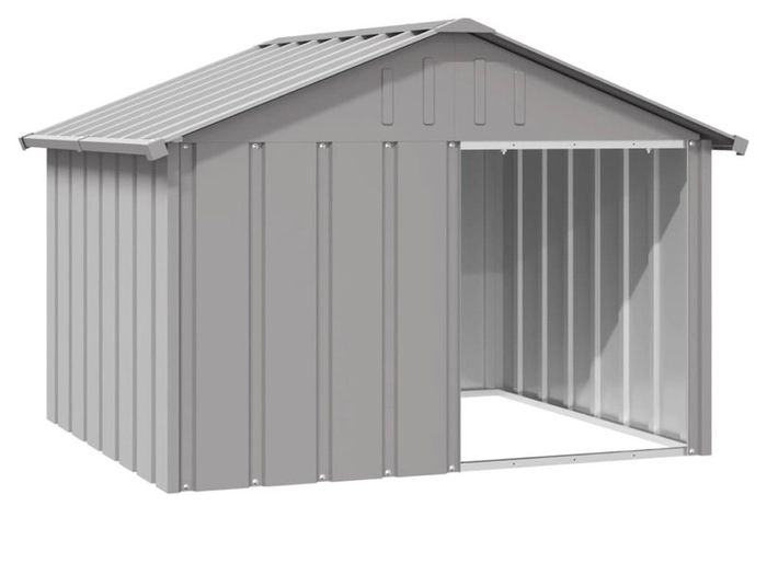 Dog House Anthracite 116.5x103x81.5 cm Galvanised Steel (FREE POSTAGE)