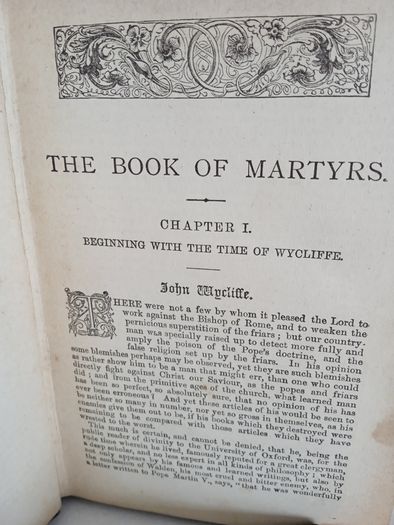 The Book of Martyrs: A History of the Persecution of the Protestants by John Foxe (GT671)