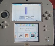 nintendo 2ds jailbroken with pokemon games installed