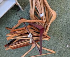Bundle of Wooden Hangers