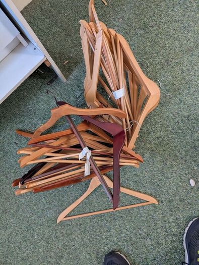 Bundle of Wooden Hangers