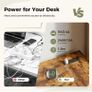 Small L Shaped Desk with Power Outlets,100 cm L Computer Corner Desk Image 4