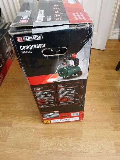Parkside compressor and air tool accessory kit bundle.
