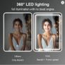 Led mirror for en-suite bathroom 50x70 dimmable 3 colours Image 7