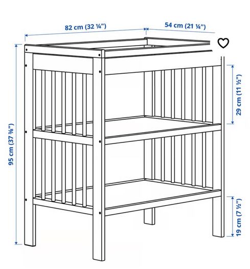 Baby changing table