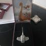 Vintage Norwegian Konge Tinn Pewter Viking Corkscrew - Hardanger Bestikk Boxed Image 3
