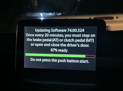 Mazda software update (apple car play and android auto)
