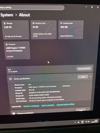 Gaming Pc RTX 4080 super