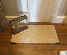 PVC rug 60 by 110 and lantern