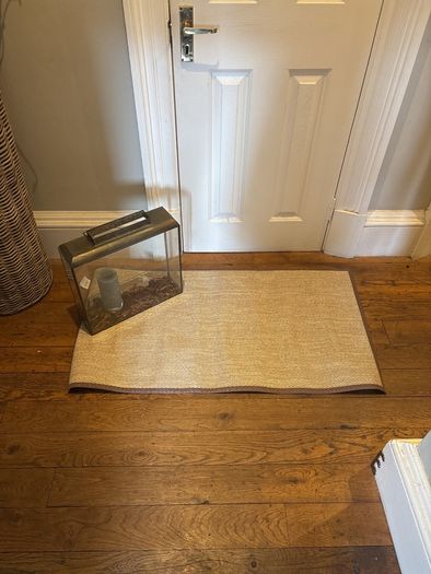 PVC rug 60 by 110 and lantern