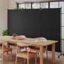 3 Panel Upgraded Room Divider Folding Privacy Screen, Freestanding Partition with Lockable Wheels, Room Separation for Home Office Bedroom, 262cm (W) x 183cm (H), Black Image 5