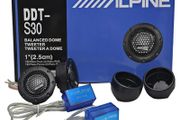 2X ALPINE DDT-S30 Car Stereo Speakers Music Soft Dome Balanced Car Tweeters 180W Car Audio Silk Film Speaker Boxes High-Pitched