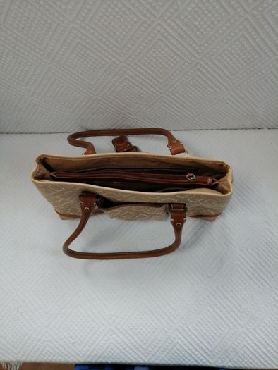 Tignanello Fabric and Leather Handbag