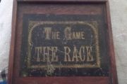 a antique race steeple chase game in it box