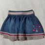 Rocha Little Rocha Denim Skirt And Pink Cardigan Image 3