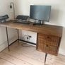 Beautiful Mid-Century Style Wooden Desk Image 2