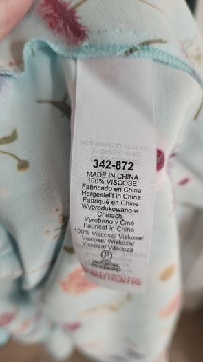 NATASHA ZINKO blue floral ruffle midi Sz 12 UK - Bnwt - Rrp 651 Sterling