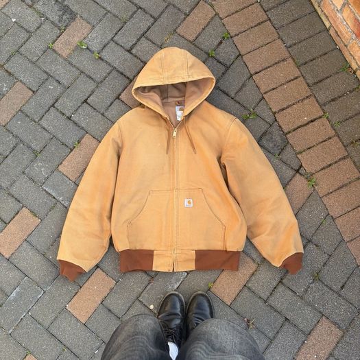 Old Carhartt workwear jacket mens Large