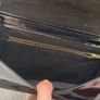 Vintage 80s French black patent bag Image 3