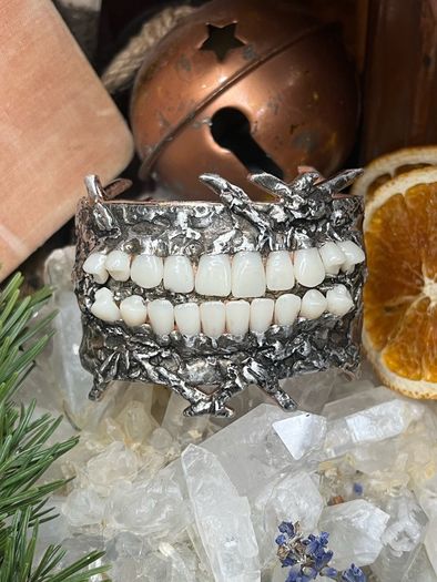 Bite Me Unusual Weird Teeth Bangle