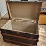 Antique furniture -vintage sewing machine trunk,Mantlepiece Image 3