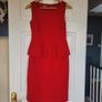 Stunning Peplum tailored red dress Image 3