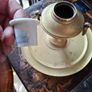 Beautiful Antique Brass Ink Holder with Insert and Drip Tray, Postage Available or Collection Image 4