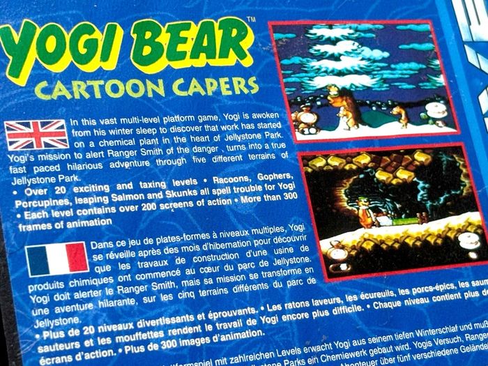 Yogi Bear Cartoon Capers for Sega Mega Drive - Boxed & Minty