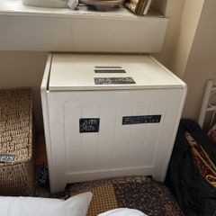 Lovely white storage or laundry box with lid
