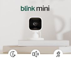 Blink Mini Indoor plug-in pet security camera, 1080p HD day and night video, motion detection, two-way audio, easy setup, Alexa enabled 1 camera