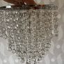 Ceiling Light pendant - Silver with glass beads Image 2