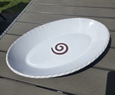 Large Stephen Pearce Pottery Oval  Bowl Platter