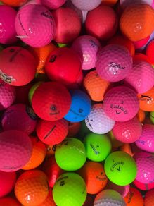 Coloured Golf Balls, Grade A, Assorted Brands - Excellent Condition, Great Value