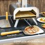 Outdoor Pizza Oven, Portable Wood Pellet Pizza Oven with Pizza Stone and Peel, Foldable Legs, Chimney, 12 Inch Wood Fired Pizza Maker for Outdoor Cooking, Stainless Steel Image 6
