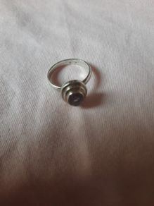 vintage sterling silver and ametyhst ring