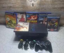 PlayStation 2 Phat Fat Video Gaming Console  Bundle Tested Controller Games