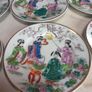 6 Geisha plates, beautiful to look at, D18 Image 5
