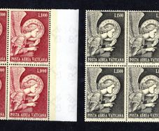 1968 Vatican City Archangel Gabriel Commemorative stamps block of 4 Mint Never Hinged (MNH)