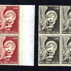 1968 Vatican City Archangel Gabriel Commemorative stamps block of 4 Mint Never Hinged (MNH)