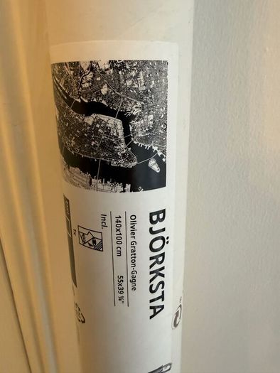 Ikea Bjorksta New York Black and White Canvas Picture