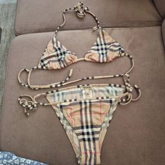 Burberry Bikini Swimsuit Two Piece Size Medium