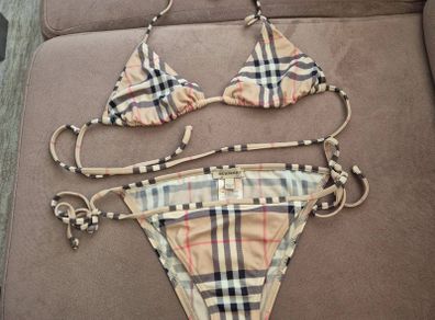 Burberry Bikini Swimsuit Two Piece Size Medium
