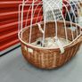 Aumuller Wicker Bicycle Pet Basket with Safety Grid XL Image 2