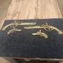 Brass decorative gun pistol set vintage wall decor High quality Image 2