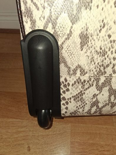 Brown 3 Piece Snake Skin Luggage Set