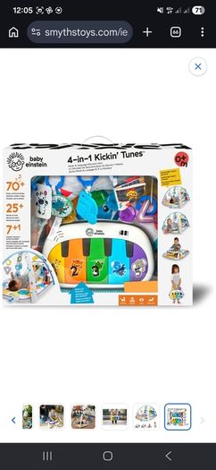 Baby Einstein 4-in-1 Kickin' Tunes Music and Language Discovery Baby Gym Tummy Time