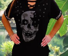 Blouse Skull Zirconia Gents