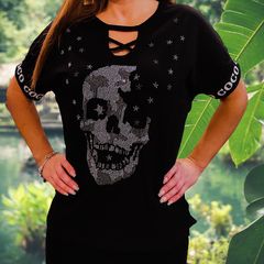 Blouse Skull Zirconia Gents