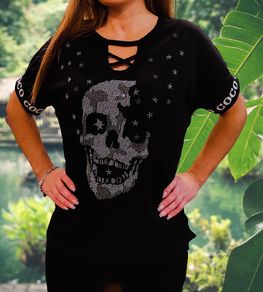 Blouse Skull Zirconia Gents