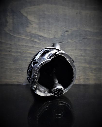 Bravo 3D Viking Helmet Skull Guardian Spirit Bell Motorcycle Motorbike Biker Gift